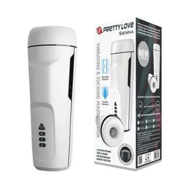Imagem de Pretty Love Sienna - Masturbador, Vibrador e Sugador Vai E Vem Masculino com Voz, Gemidos, Funcao Memoria - Recarregavel USB