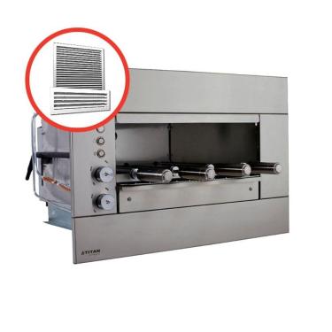 Imagem de Churrasqueira a Gás de Embutir 4 Espetos SUPREMA 04 G com Kit Ventilação Titan