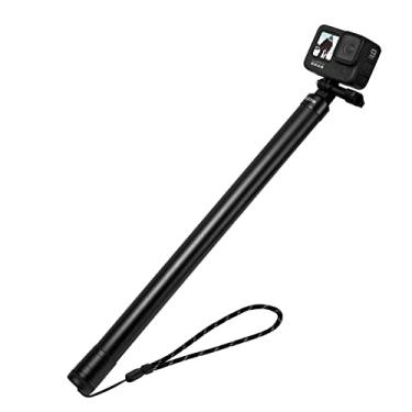 Imagem de Bastão de selfie ultra longo – monopé portátil extensível de fibra de carbono leve de 266 polegadas para câmera Gopro Hero 13 12 11 10 9 8 7 6/Osmo Action/Insta 360 vara invisível (bastão de selfie