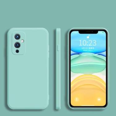 Imagem de Capa de silicone macio de cor sólida Candy para Xiaomi para Redmi Note 8T 8 7 7A 6 6A 5 Pro Capa macia de TPU fosca para telefone para Redmi Note 9 9S, verde céu, para Note 9 Pro