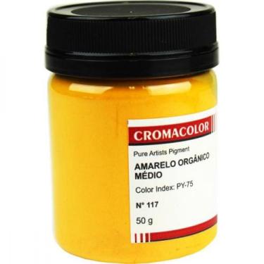 Imagem de Pigmento Artístico Cromacolor 50g 117 Amarelo Orgânico Claro