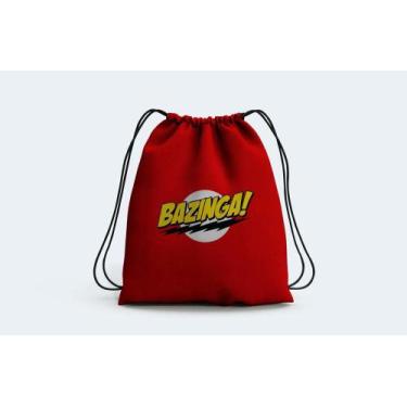 Imagem de Mochila Saco Geek Nerd Bazinga - Deluzz