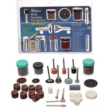 Imagem de Jogo de Acessório p/ Micro Retificas 105 Peças Padrão Dremel - Western