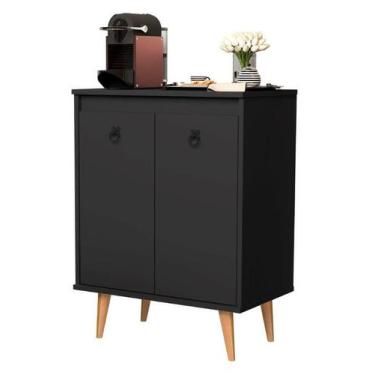 Imagem de Buffet / Balcão DR Estilo Retrô Com Pés em Madeira Maciça 2 Portas Cor