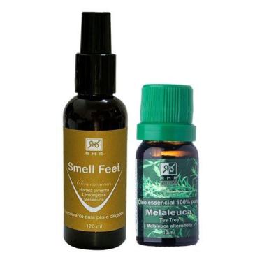 Imagem de Kit Smell Feet 120ml + Óleo Essencial De Melaleuca 10ml - RHR Cosmétic