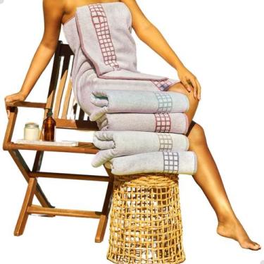 Imagem de Toalha De Praia Piscina 100% Algodão Felpudo Seca Rápido - Dianneli, B