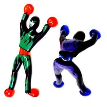 Imagem de 2 Bonecos Super Ninja Cartela Gruda Na Parede Ou Vidro - Nan Li toys