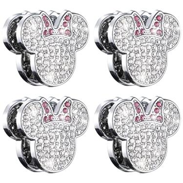 Imagem de Pangpai Ganchos Brilhantes Para Carro, Organizadores De Strass Fofos, Acessórios Interior, Decorações Painel, Guarda-Chuvas, Sacolas Compras, Bolsas, Pacote Com 4