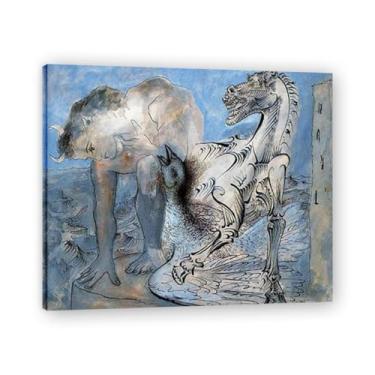 Imagem de Fauno, Cavalo e Pássaro Murais Diego Rivera – Arte do Realismo Socialista Mexicano, Muralista do Século 1633, Coleção Clássica do Museu de Nova York para Decoração de Casa 20 x 24 cm