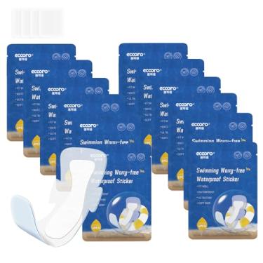 Imagem de SOFFAIR Almofadas impermeáveis para natação, proteção de área privada amigável à pele, adesivos privados à prova d'água, prevenção de sujeira para natação, atividades diárias, banho, spa e esportes