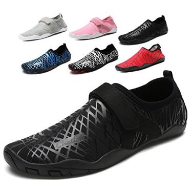 Imagem de Tênis aquático Cheston masculino com secagem rápida e descalço, All-black, 13.5 Women/11 Men