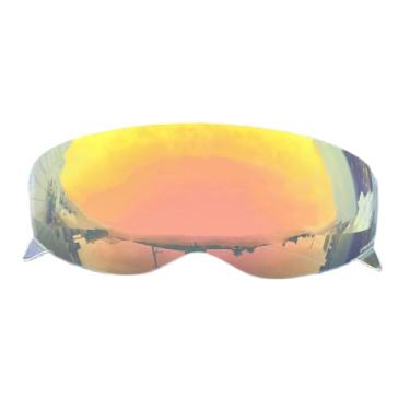 Imagem de BSTOP COVERT Visor Capacete Escudo Faceshield Viseira Capacete Para-brisa Casco Moto Acessórios Peças (Revo Clear Vermelho - dia e noite)