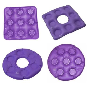 Imagem de Almofada Assento em Caixa de Ovo Anti Escaras - Enchimento em Gel - Bioflorence (QUADRADA COM ORÍFICIO)