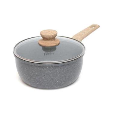 Imagem de Panela Cerâmica Marble Edition Dark Grey Oster 3L com Tampa