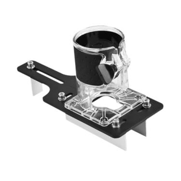 Imagem de Esquirla Suporte de fixação de base de roteador para marcenaria, compacto, portátil, diâmetro de 65 mm, base ranhurada, ferramenta de roteador de madeira para