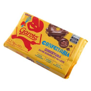 Imagem de Cobertura Chocolate ao Leite Garoto Integral Confeitaria 2,1kg
