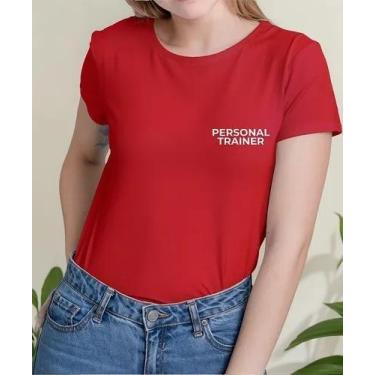 Imagem de Camiseta Camisa Algodão Adulto Feminina Masculina Personal Trainer Uni