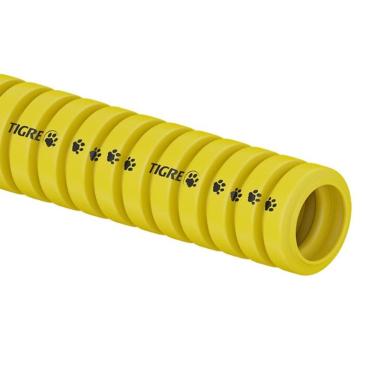 Imagem de Eletroduto Corrugado Amarelo 25Mm Tigre