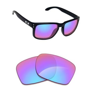 Imagem de Alphax Lentes de reposição polarizadas espelhadas Tracer Rose para óculos de sol Oakley Crosslink XS OY8002