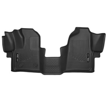 Imagem de Husky Liners 53481 X-act Contorno Frontal Tapetes Preto Compatível com Ford Transit-150, 2015-2019 Ford Transit-250, 2015-2019 Ford Transit-350 2015-2019