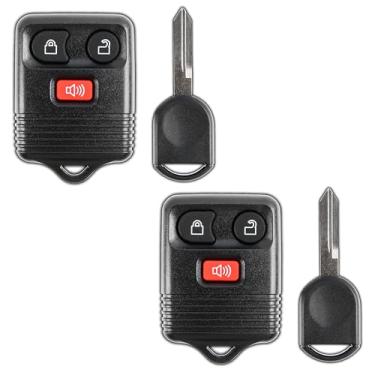 Imagem de KeylessOption chave de ignição para carro sem chave de controle remoto Fob sem corte para CWTWB1U345, GQ43VT11T (pacote com 2)