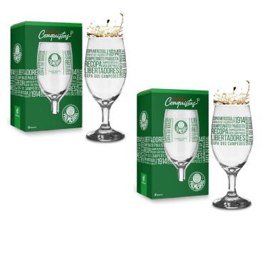 Imagem de Kit 2Un Taça Tulipa Windsor Vidro 330Ml Cerveja Vinho Chopp
