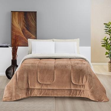 Imagem de Coberdrom Pele De Carneiro Sherpa Everest Solteiro 01 Peça - Apricot
