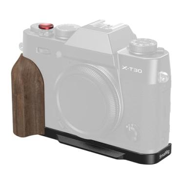 Imagem de SMALLRIG X-T30 III Placa de montagem em forma de L com cabo de madeira para FUJIFILM X-T30 / X-T30 II/X-T30 III, placa de liberação rápida integrada para Arca, orifício rosqueado de 1/10.2 cm-20