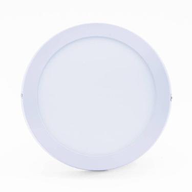 Imagem de Plafon Led Sobrepor 12w Redondo 6500k Branco Frio Bivolt - Unidade