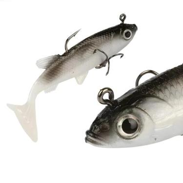Imagem de BRAVMACK 5pcs Kit Isca de pesca Isca macia 8cm / 2,8in Isca artificial