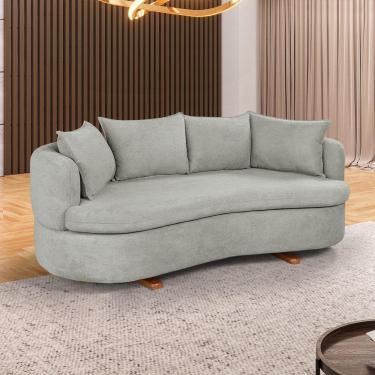 Imagem de Sofa 4 Lugares Boucle M-204 2m Living Estofados Martins Boucle Cinza