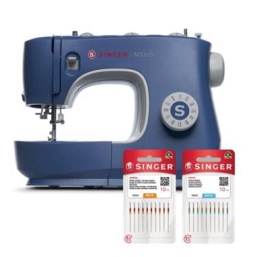 Imagem de Kit Máquina de Costura M3335 e Blisters de Agulhas - Singer, 220V