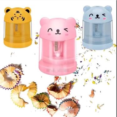 Imagem de Apontador de Lápis de Mesa Elétrico a Pilha - Design de Bichinhos Infantil, Ideal para Escola e Casa(ALEATORIO,UN1)