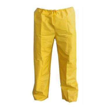 Imagem de Calça Impermeável de PVC Amarelo Com Forro Maicol, G, Amarelo