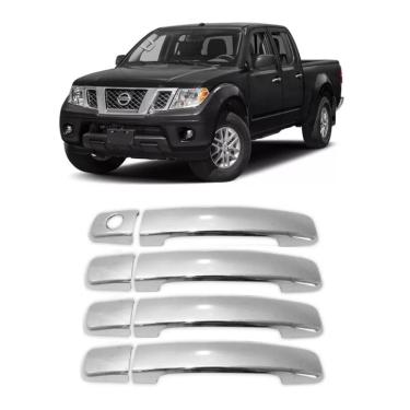 Imagem de Aplique Cromado Maçaneta Nissan Frontier 2008 à 2016 Sentra 2008 à 2013 4 Portas