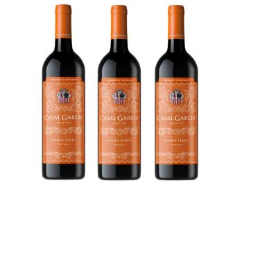 Imagem de Kit Vinho Casal Garcia Português Tinto Seco 750ml 3 unidades