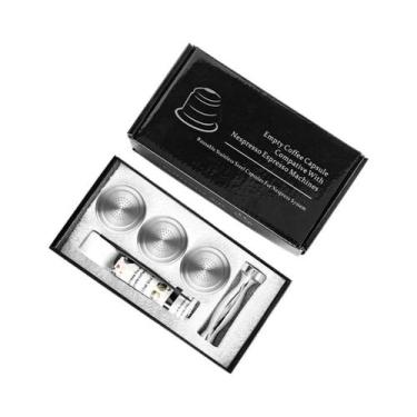 Imagem de Cápsulas De Café Reutilizáveis De Aço Inoxidável Nespresso, Filtros Re
