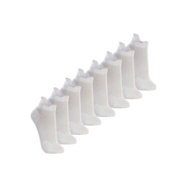 Imagem de Kit com 8 Meias Performance Running Lupo 15570-001, Branco, 41-44