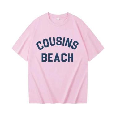 Imagem de Camiseta Feminina Casual De Verão Estilo Harajuku Com Mangas Curtas Co