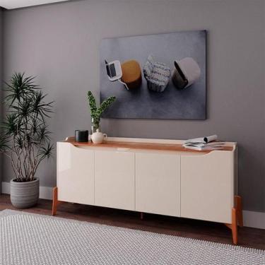 Imagem de Aparador para Sala Buffet Ambiente Studio 1.6 Off White Nature - Imcal