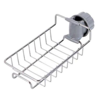 Imagem de Suporte Organizador De Pia E Chuveiro Inox Porta Detergente Esponja Sh