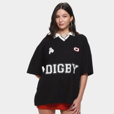 Imagem de Camisa Polo Colcci Feminina, Preto, EP