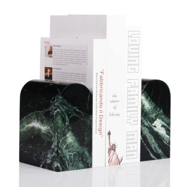 Imagem de Suportes para livros Koville Italian Natural Marble 6kg Verde Remeggia