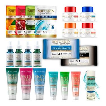 Imagem de Kit Limpeza Facial Pré E Pós Maquiagem Make In E Off - bella femme 