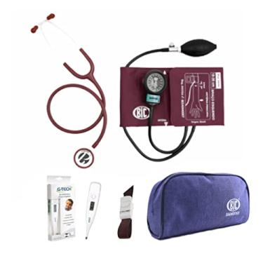 Imagem de Kit Academico Para Enfermagem Bic + Garrote + Termometro (Vinho)