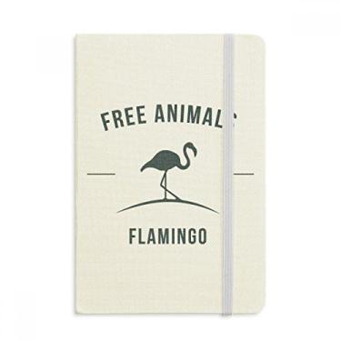 Imagem de Caderno de desenho animado flamingo, desenho animado, azul, capa dura em tecido, diário clássico