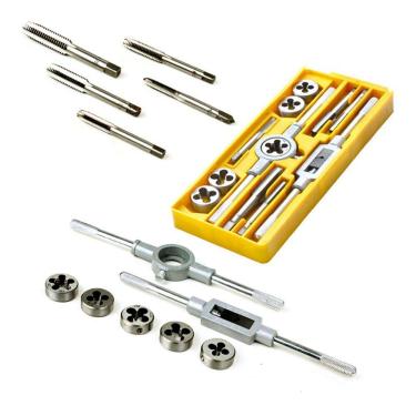 Imagem de Jogo De Tarracha E Macho Fêmea Kit C/Malete Pente Abre Rosca