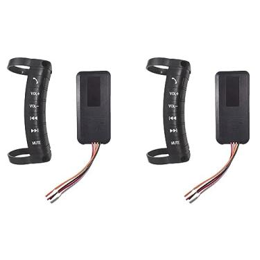 Imagem de Baglaum 2X Volante de Carro Universal BotãO de Controle Remoto Multifuncional Sem Fio Bluetooth para DVD Player 2DIN