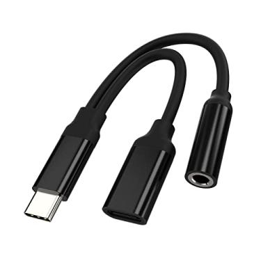Imagem de Adaptador USB-C para fone de ouvido de 3,5 mm (2 em 1) DAC Dongle tipo C carregador divisor cabo de carregamento de áudio cabo auxiliar compatível com Samsung Galaxy Pixel LG iPhone15ProMax Plus iPad