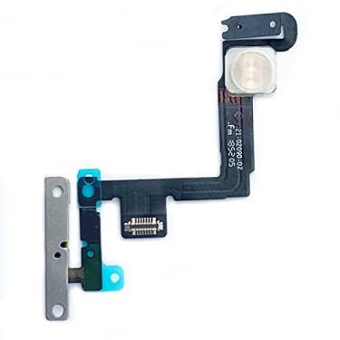 Imagem de Johncase Novo interruptor de controle de botão liga/desliga OEM + luz flash + cabo flexível de microfone com peças de reposição compatíveis com iPhone 11 de 6,1 polegadas (todas as operadoras)